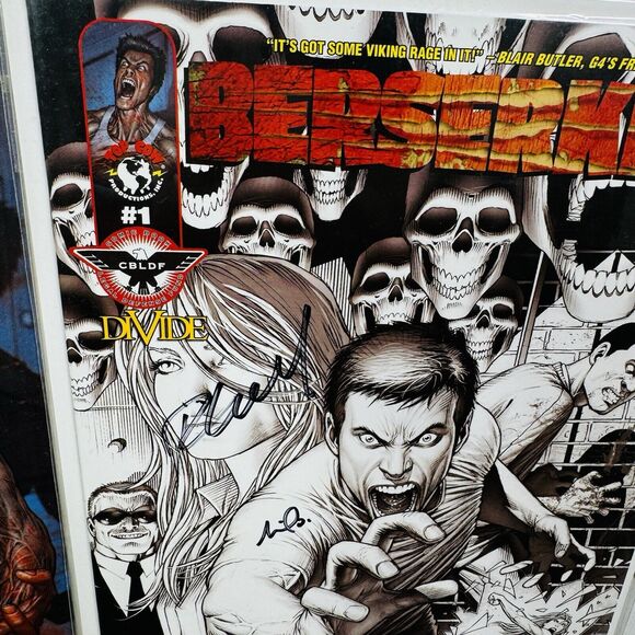 Berserker 0 & #1 CBLDF Edition Signed Rick Loverd Jeremy Haun Milo Ventimiglia - Picture 4 of 5